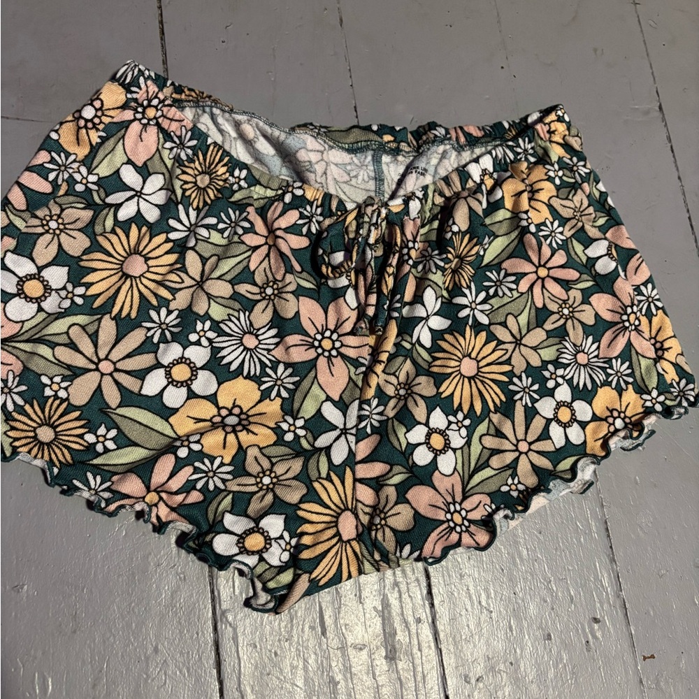 Hollister floral pajama shorts